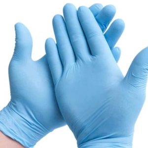 Medical Disposable gloves latex free blue avian