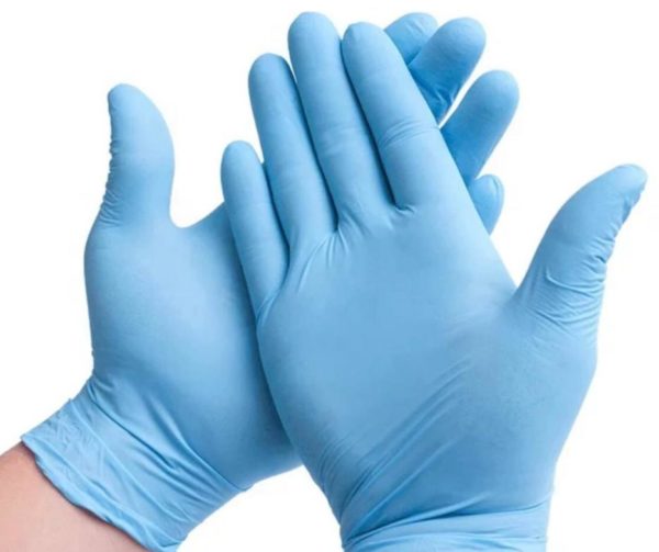 Medical Disposable gloves latex free blue avian